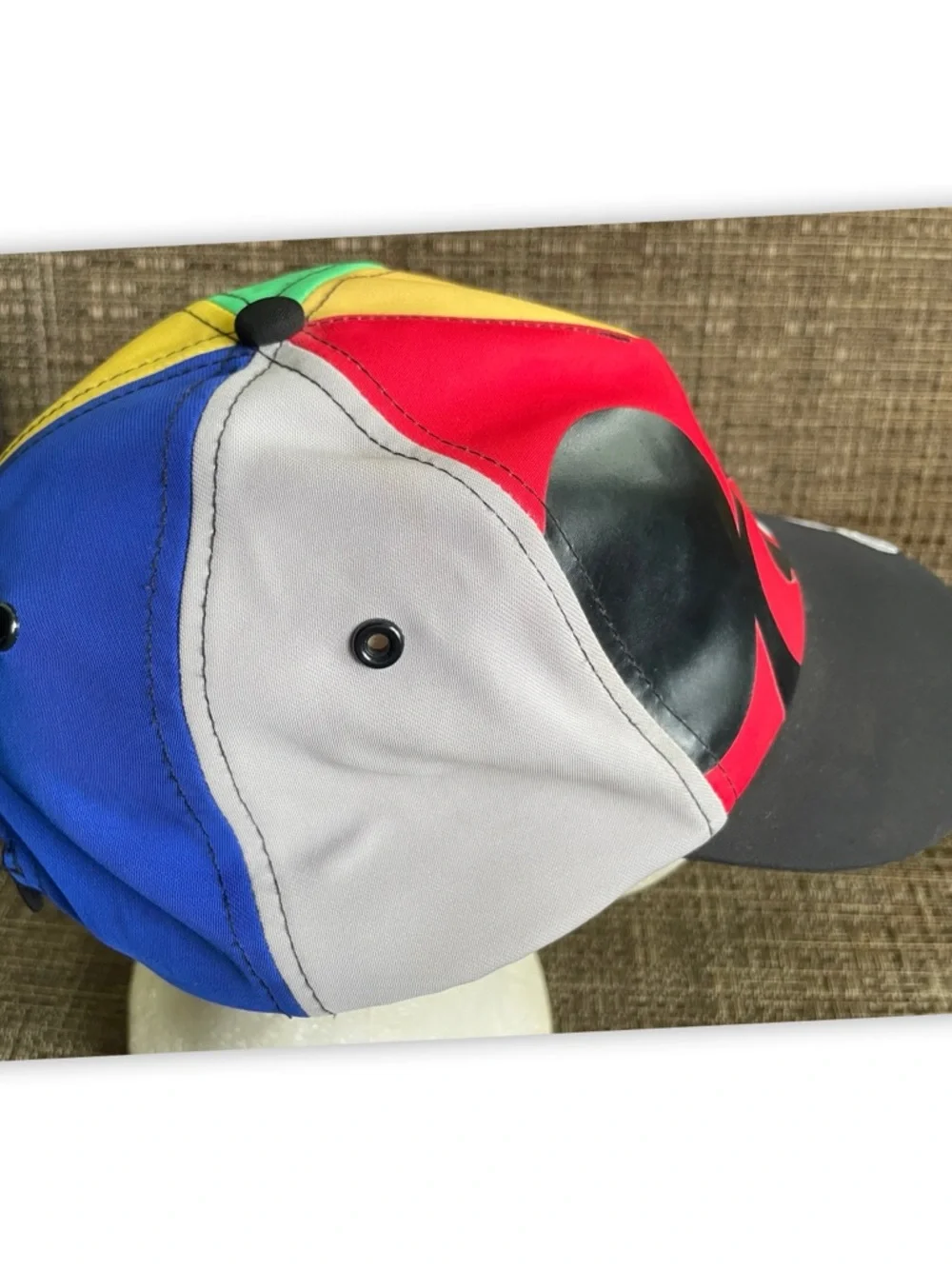 Disney‎ Resort Youth Colorblock Baseball Cap Hat Mickey Mouse Strapback 54-58 cm